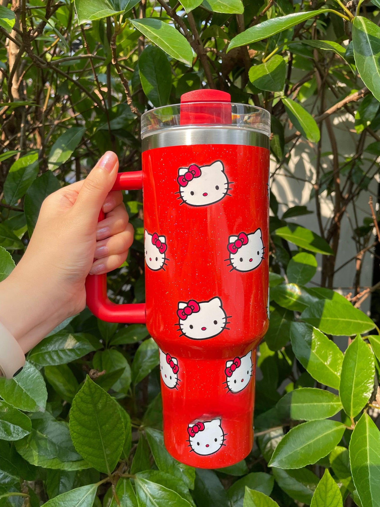 🔥40 OZ Hello Kitty In-Car Insulated Cup